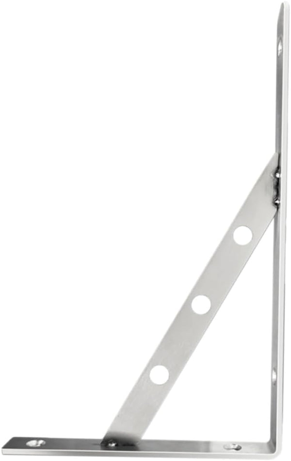 jojofuny Solid Thick Stainless Steel Type Shelf Holder Heavy Duty Wall Mounted