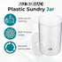 4.25 6.5 Inch, 1 Count SurgiMac Sundry Jar with Lid, x Clear Plastic Storage Container, Compact & Durable, for Cotton
