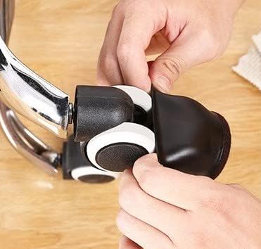 5 PCS Chair Caster Cups Furniture Wheel Stopper 2" for Rolling Desk Chair Crib Wheels