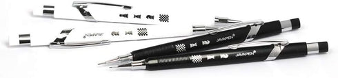 Java Pen Chess Triangle Mechanical Pencil, Black and White + 0.5mm B Lead Refill