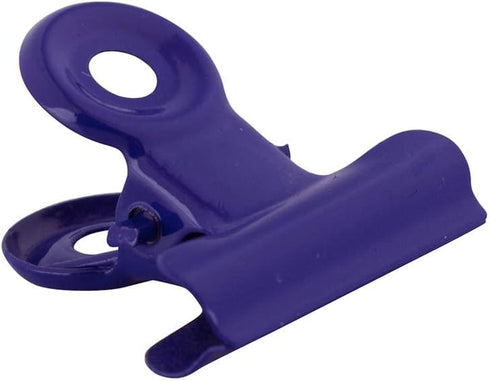 JAM PAPER Metal Bulldog Clips, Small 22mm, Purple, 25/Pack for Office Use