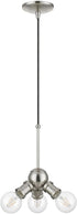 3 (47164-91) Livex Lighting Lansdale Light Pendant in Brushed Nickel