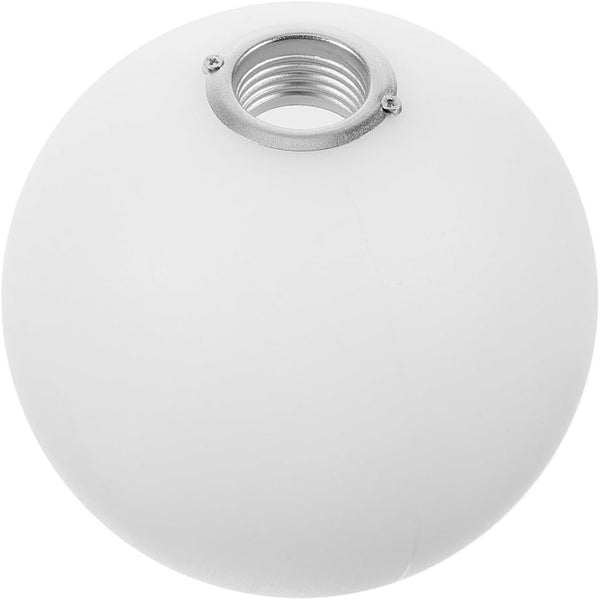 Luxshiny Milky White Metal Screw Globe Shade Replacement Lampshade for Ceiling Light