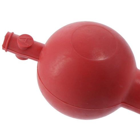 2Pcs Rubber Pipette Filler, 3 Valves Soft Suction Bulb, 50mL Volume Lab Supplies Accessories, Red