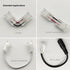 2-Pin 8mm COB LED Strip to Wire Connector, Unwired Clips Solderless Adapter for High Density LED Strip Lights