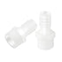 Quickun Plastic Hose Barb Fitting, 1/2" Barb to 1/2" Male Thread, White Adapter Union Fitting, Pack of 5