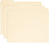 Blue Summit Supplies 100 Reinforced File Folders, 1/3 Cut Tab, Letter Size, Manila, Heavy Duty 14PT Paper