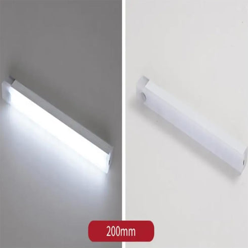 ALIVIM 2Pcs Closet white,200mm LED Under Cabinet Night Light USB Rechargeable Motion Sensor Kitchen Bedroom Lighting