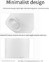 Bloepum Round LED Sensor Light Small Table Lamp Dormitory Bedside Night Light Portable Emergency Night Light