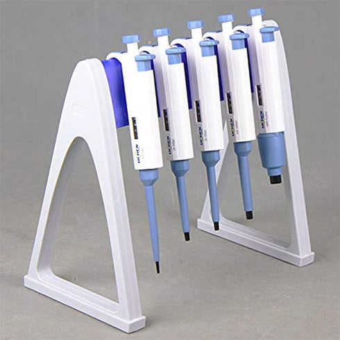 Lab Linear Pipettor Stand Rack, Holds 6 Micropipettes, Premium Engineering Plastic, Excellent Chemical Resistance