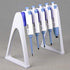Lab Linear Pipettor Stand Rack, Holds 6 Micropipettes, Premium Engineering Plastic, Excellent Chemical Resistance