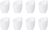 PATIKIL 5.3" High 4.3" Diameter 1.7" Fitter Plastic Lampshade, 8 Pack Plastic