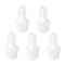 Quickun Plastic Hose Barb Fitting, 1/2" Barb to 1/2" Male Thread, White Adapter Union Fitting, Pack of 5