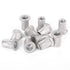 Aluminum Flat Head M6 Blind Insert Rivet Nut, 6mm, Pack of 25