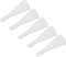 MECCANIXITY Silicone Rubber Tapered Plug, 3mm to 8mm Solid White for Powder Coating and Laboratory Use, 20 Pieces