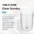4.25 6.5 Inch, 1 Count SurgiMac Sundry Jar with Lid, x Clear Plastic Storage Container, Compact & Durable, for Cotton