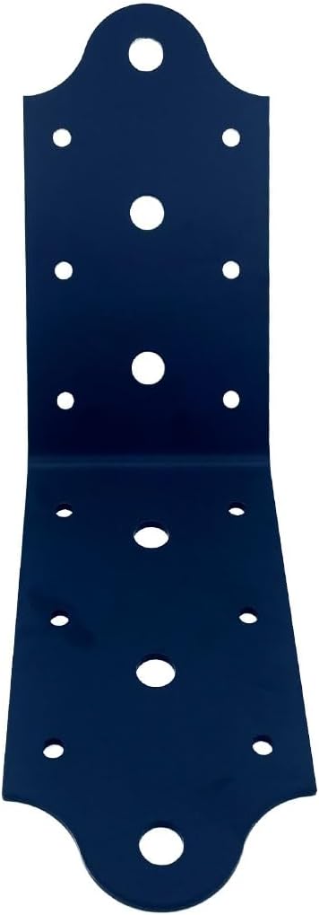 4 Pcs Heavy Duty Flush Inside 45-Degree Angle Bracket, 135 Degree Steel Tie Plate Connector for Post and Beam