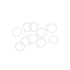 uxcell Silicone O-Rings, 16mm OD 11.2mm ID 2.4mm Width VMQ Seal Gasket for Pipe Repair, Pack of 10