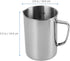 Hemobllo Stainless Steel Beaker, Lab Graduated Beaker with Handle Chemistry Lab Cups Scientific Laboratory Supplies for Liquids Solids (1000ml)