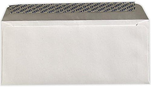 LUXPaper #10 Business Envelopes - Peel & Press, 4 1/8" x 9 1/2", White, 250 Qty