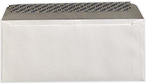 LUXPaper #10 Business Envelopes - Peel & Press, 4 1/8" x 9 1/2", White, 250 Qty