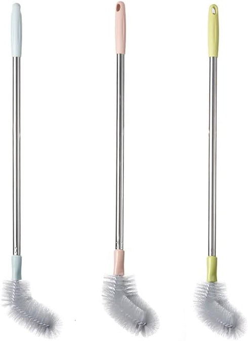 6 Pack 28" Long Bottle Brush Heads, Nylon Bristles Bendable Replaceable Brush Head (6 Pack Replaceable Brush Heads)