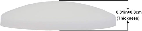 Door Knob Wall Shield, 6PCS White Round Soft Rubber Wall Protector Self Adhesive Bumper (1.57 Inch)