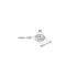 uxcell M2x0.4mm Pack 100 Hex Nuts, Metric Coarse Thread Hexagon Nut, Carbon Steel, of (Silver Tone)