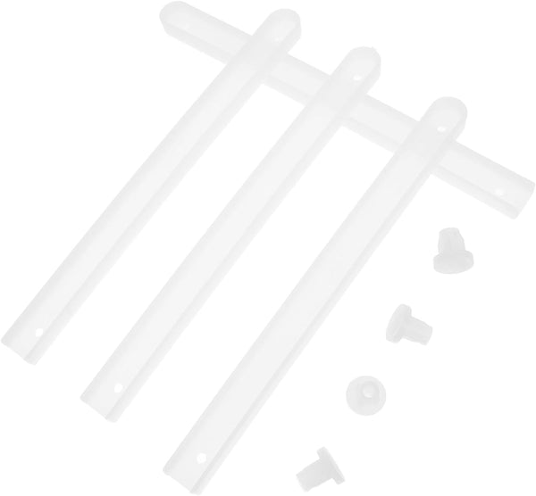 Lurrose 4pcs Furniture Drawer Slides and Plastic Guide Accessories Set, Side Mount