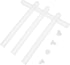 Lurrose 4pcs Furniture Drawer Slides and Plastic Guide Accessories Set, Side Mount