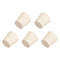 uxcell White Solid Rubber Stopper, Tapered Shape for Lab Tube, Size 23-27mm, 5 Pcs