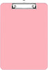 Rimilak Plastic Clipboards, Low Profile Metal Clip, Translucent Clip Board, 12.5 x 9 Inch Letter Size for Office Supply