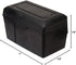 Innovative Storage Designs Plastic Card File - 4" x 6", 300-Card Capacity, Black
