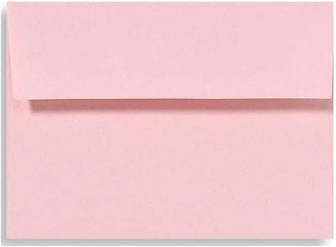 LUXPaper A2 Invitation Envelopes | Candy Pink | 4 3/8" x 5 3/4" | 80lb. Text | Peel & Press | 50 Qty