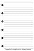 Pocket Size Notes Pages Planner Insert, Sized for Pocket Notebook (3.25" x 4.75")