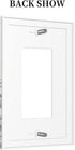 Herbs Plant Wild Flowers Decorative Light Switch Cover, 1 Gang Rocker/Decorator Wall Plate for Home Decor
