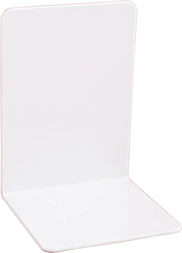 NEXAVKPR Simple Bookends L-Shaped Book Stoppers Desk Bookshelf Holders Shelf End for Library