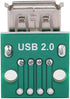 Walfront 10Pcs USB Type A Female Board, 2.54mm Pitch Connector, 4 Pins DIP Socket Board