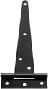 12 Pack 6 Inch 72 SEUNMUK T Strap Door Hinges, Barn Door Hinges with Mounting Screws, Black Barn Gate Hinges for Fence