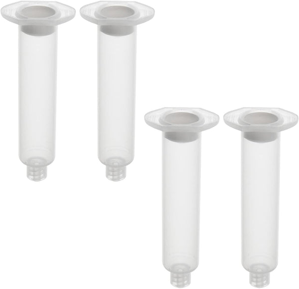 Utoolmart Air Distribution Tube, 10cc Adhesive Syringes Tube Sleeve, Plastic Syringe Dispensing with Piston, 4 Pcs