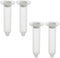 Utoolmart Air Distribution Tube, 10cc Adhesive Syringes Tube Sleeve, Plastic Syringe Dispensing with Piston, 4 Pcs