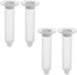 Utoolmart Air Distribution Tube, 10cc Adhesive Syringes Tube Sleeve, Plastic Syringe Dispensing with Piston, 4 Pcs