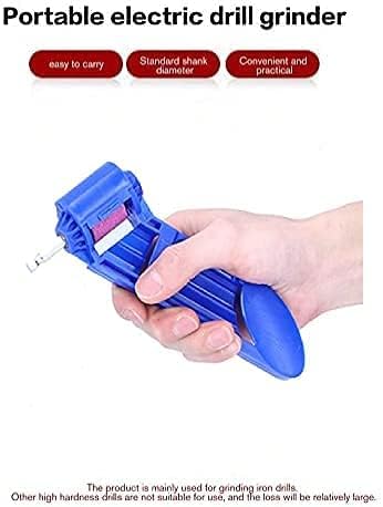 Fdit Drill Bit Sharpener, 12.5mm Corundum Grinding Wheel Portable Grinder for Drill Bits