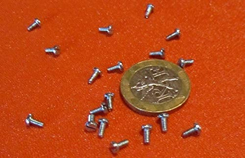 K-mac 18-8 M2 .4 mm 4 mm 200 Zinc Plated Stainless Steel Cheese Head Slotted Machine Screws, FT, x Thread Size x