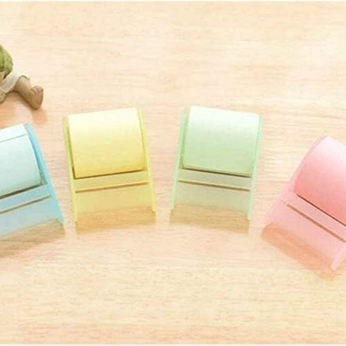 Full Adhesive Roll Sticky Notes, Self-Stick Notes, Width x Length 2 x 300 Inches, 4 Rolls/Pack (Four Colors with