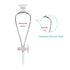 StonyLab Borosilicate Glass 250ml Heavy Wall Conical Separatory Funnel, 24/29 Joints, PTFE Stopcock