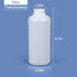 PE Plastic Food Grade Bottles, Wide Mouth Lab Reagent Bottle, Liquid/Solid Sample Seal Sample Storage Container Chemical Bottle (Translucent, 34oz) by UMETASS