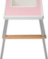 WEITING 4 High Chair Footrest, Non-Slip Adjustable Natural Bamboo Wooden Foot Rest for Baby High Chair Footrest