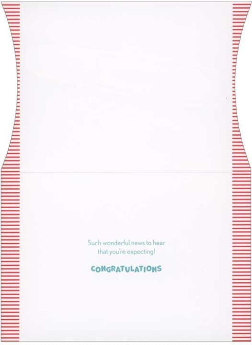 Pictura Hooray Pregnancy Test Congratulations Card - Smiley Face Design