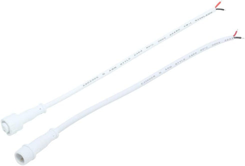 Waterproof Extension Cable, IP65 LED Connector Cable 2 Pin Female and Male, Length 6.7 inch, 2 Pair